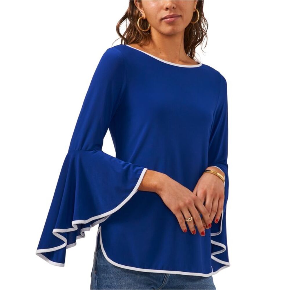 SAM AND JESS Womens Bell Sleeve Knit Blouse, NWT